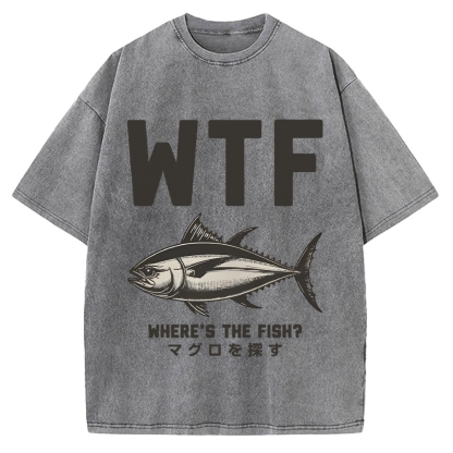 Where‘s The Fish Vintage Washed T-shirt