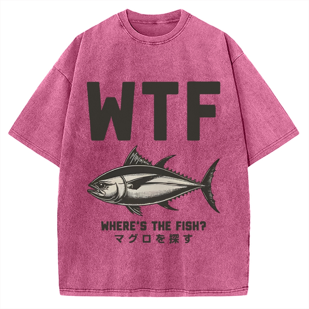 Where‘s The Fish Vintage Washed T-shirt