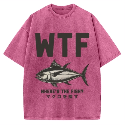 Where‘s The Fish Vintage Washed T-shirt