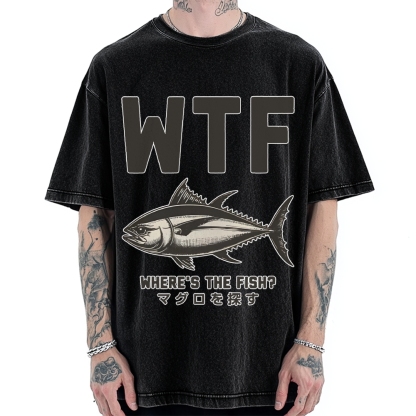 Where‘s The Fish Vintage Washed T-shirt