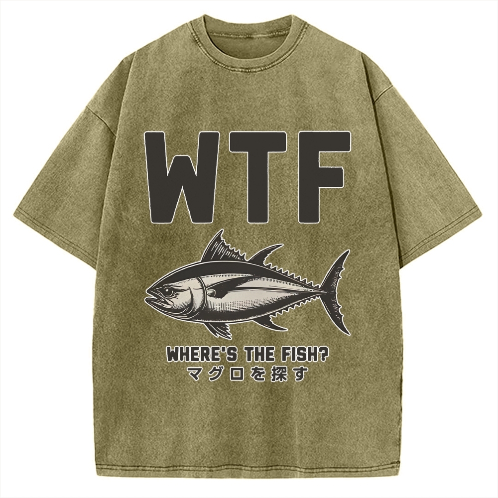 Where‘s The Fish Vintage Washed T-shirt