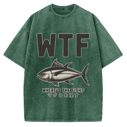 Where‘s The Fish Vintage Washed T-shirt