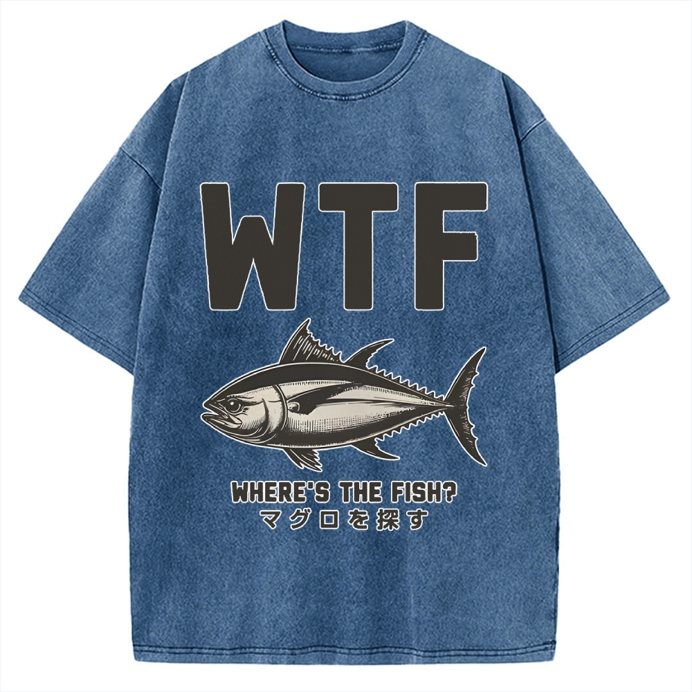 Where‘s The Fish Vintage Washed T-shirt