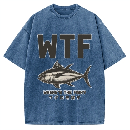 Where‘s The Fish Vintage Washed T-shirt