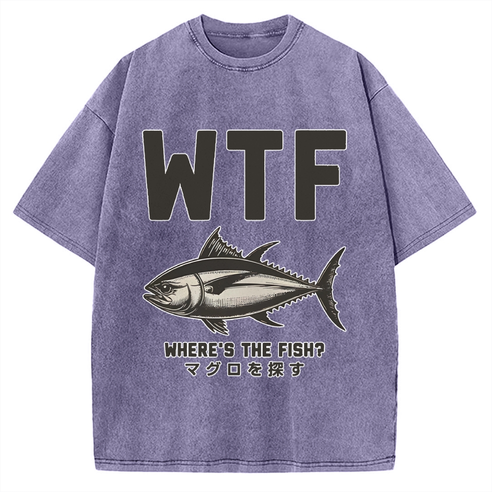 Where‘s The Fish Vintage Washed T-shirt