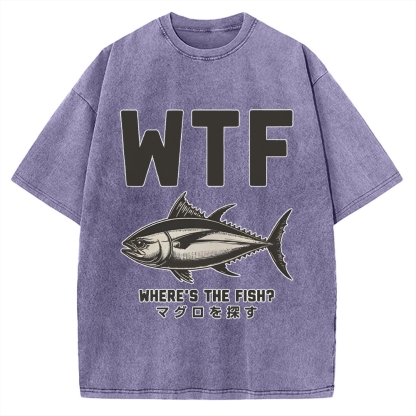 Where‘s The Fish Vintage Washed T-shirt