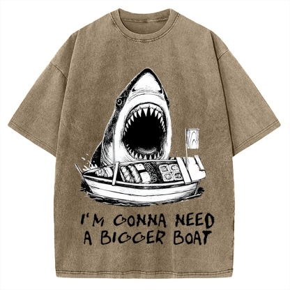 Shark Eating Sushi Vintage Washed T-shirt