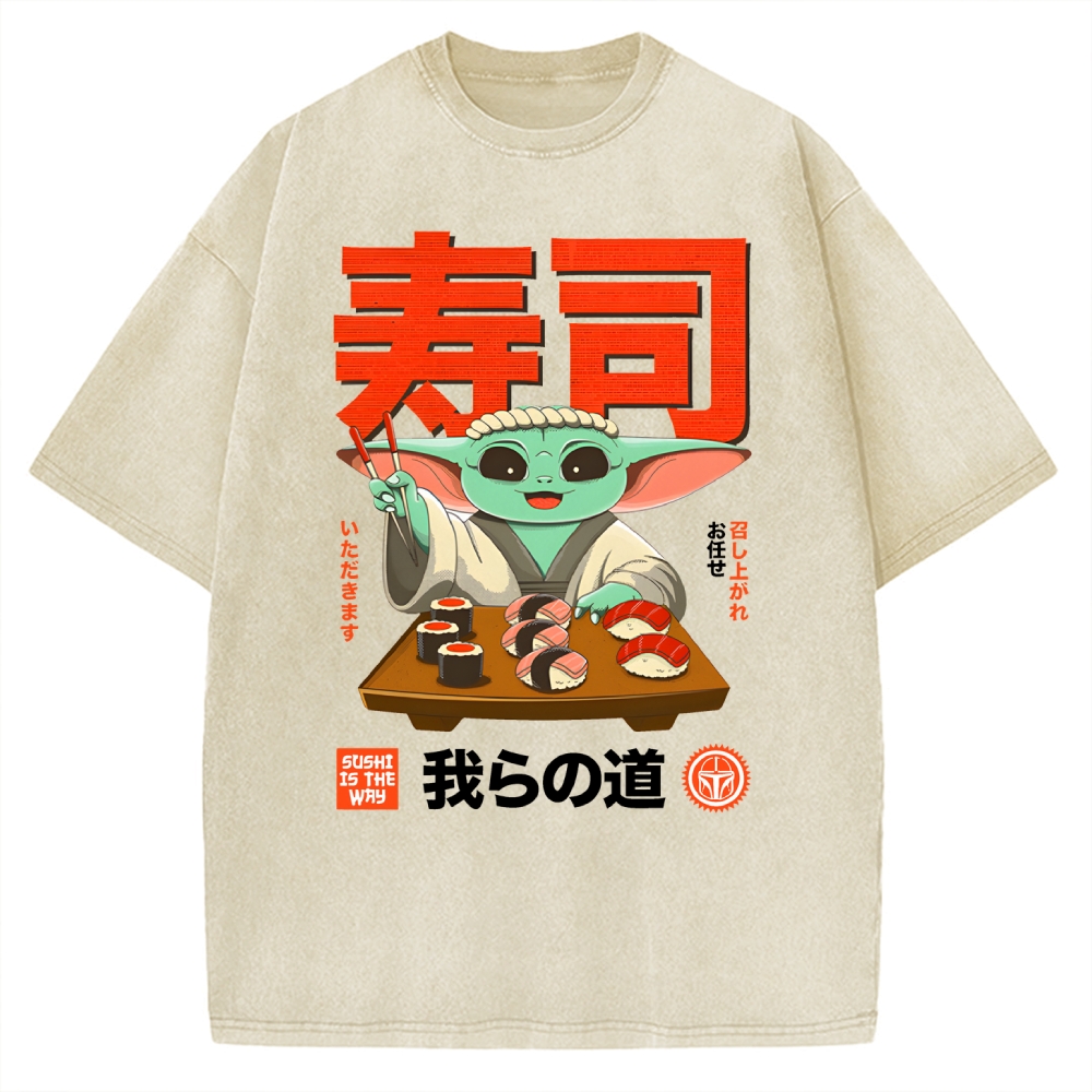 Sushi Is the Way Vintage Washed T-shirt