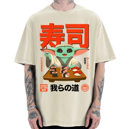 Sushi Is the Way Vintage Washed T-shirt