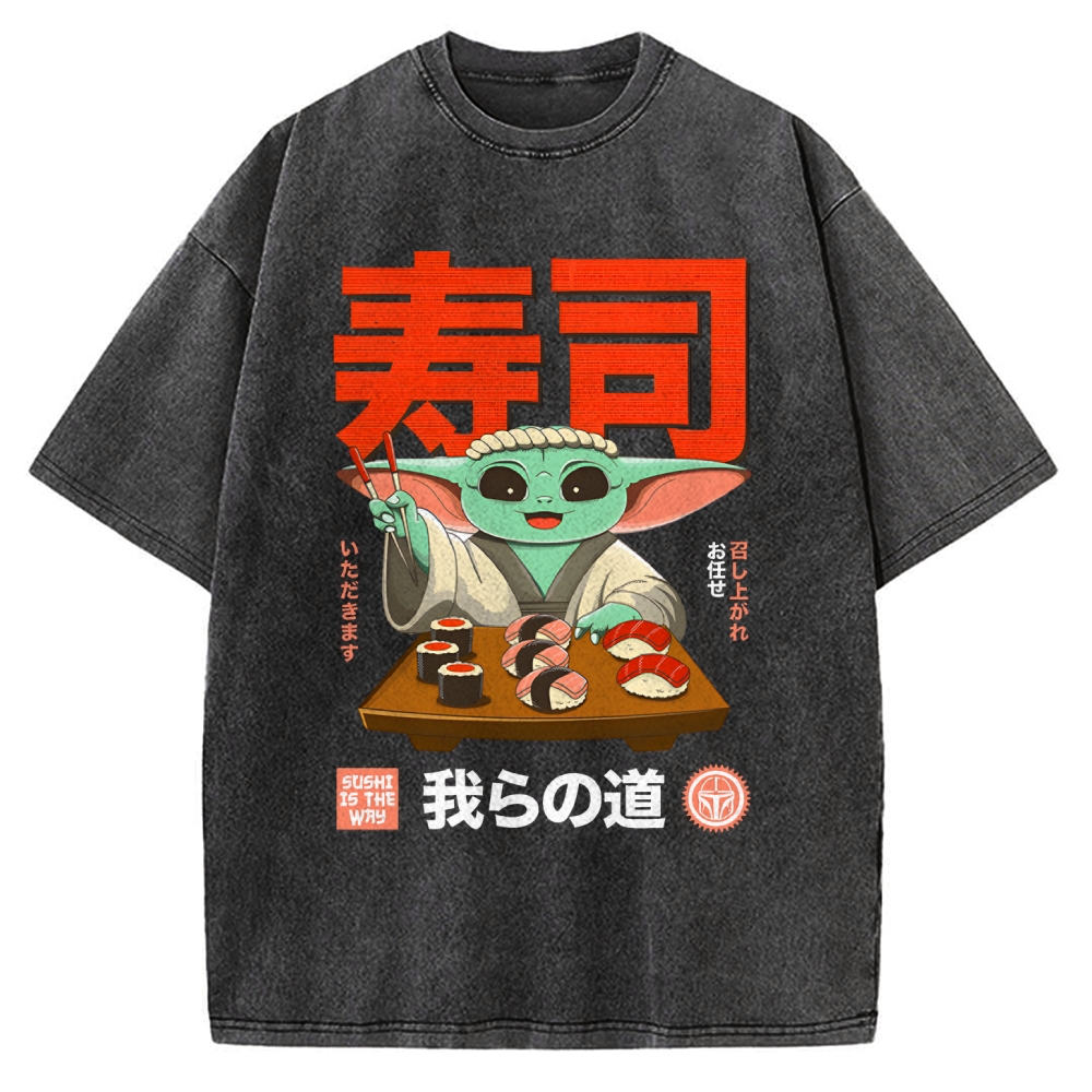Sushi Is the Way Vintage Washed T-shirt