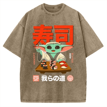 Sushi Is the Way Vintage Washed T-shirt