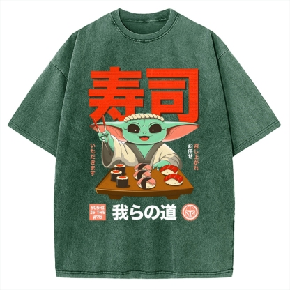 Sushi Is the Way Vintage Washed T-shirt