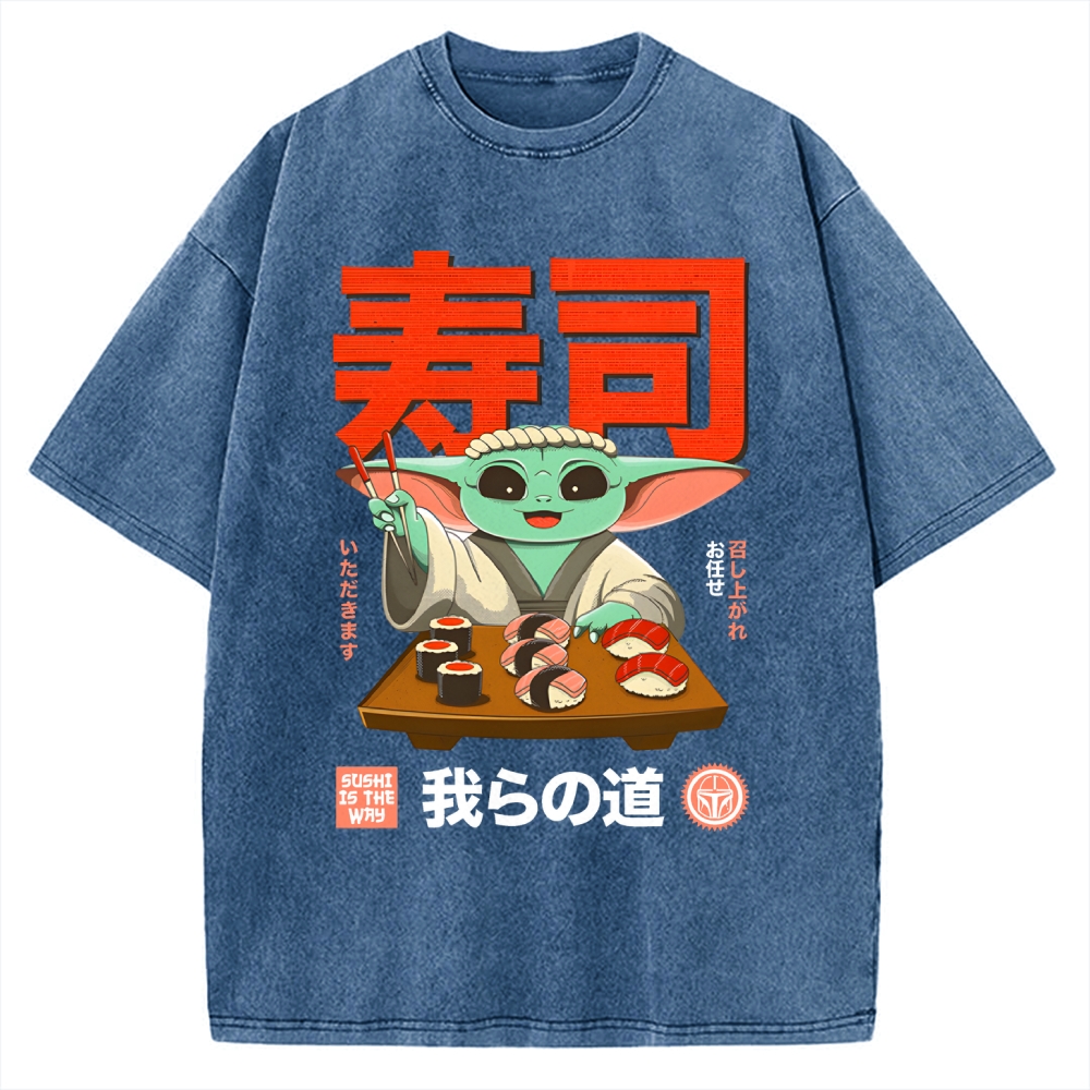 Sushi Is the Way Vintage Washed T-shirt