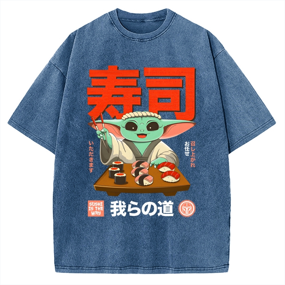 Sushi Is the Way Vintage Washed T-shirt