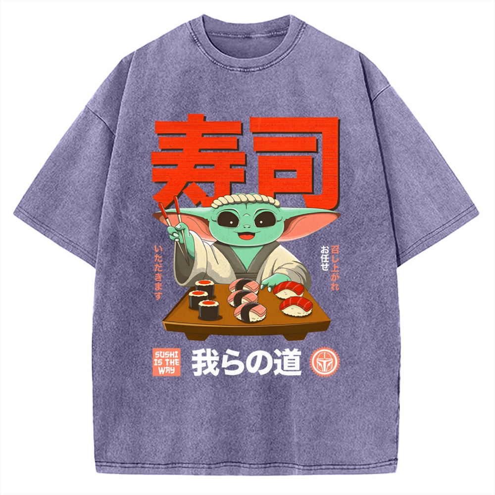 Sushi Is the Way Vintage Washed T-shirt