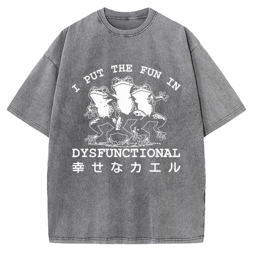 Happy Frogs Vintage Washed T-shirt