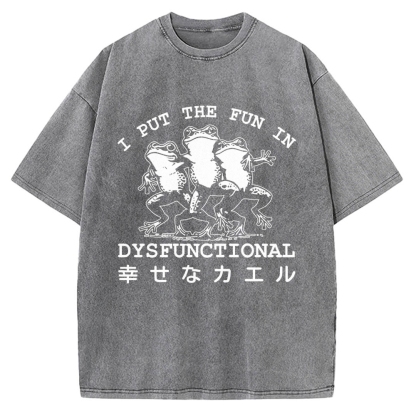 Happy Frogs Vintage Washed T-shirt