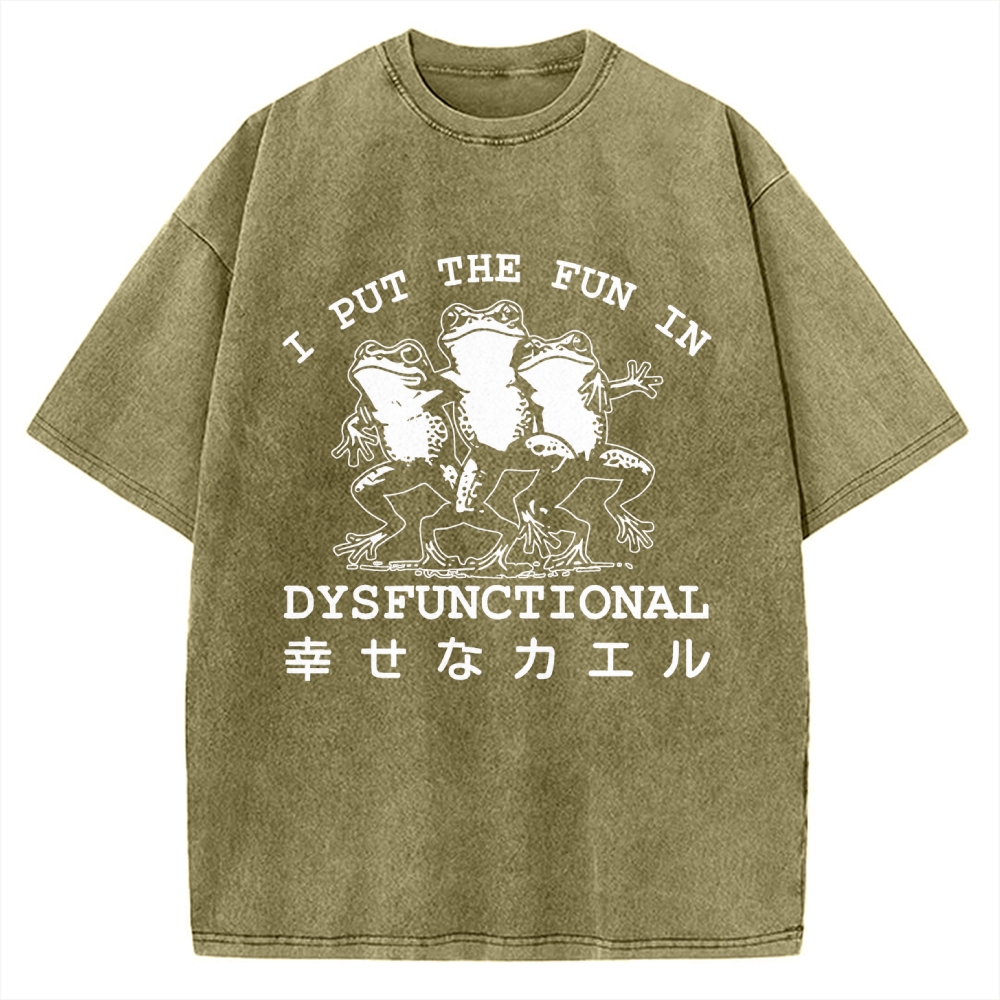 Happy Frogs Vintage Washed T-shirt