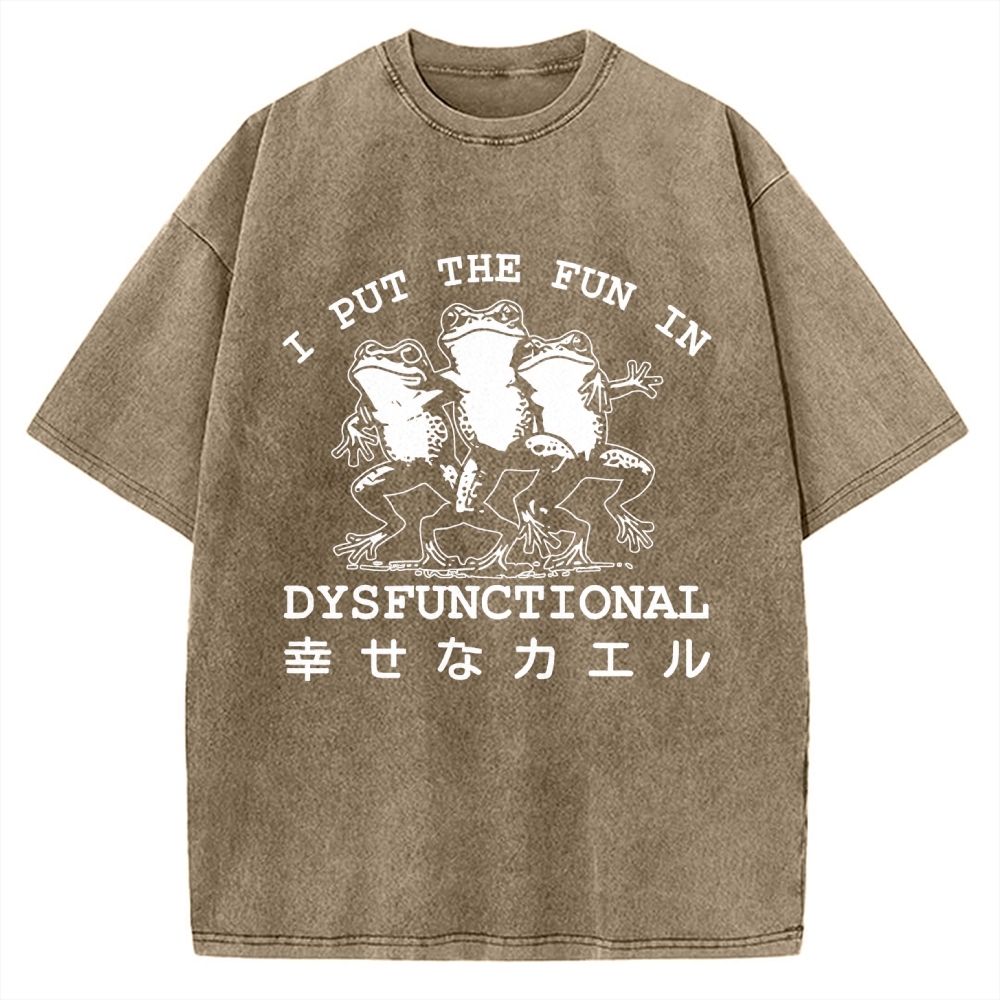 Happy Frogs Vintage Washed T-shirt