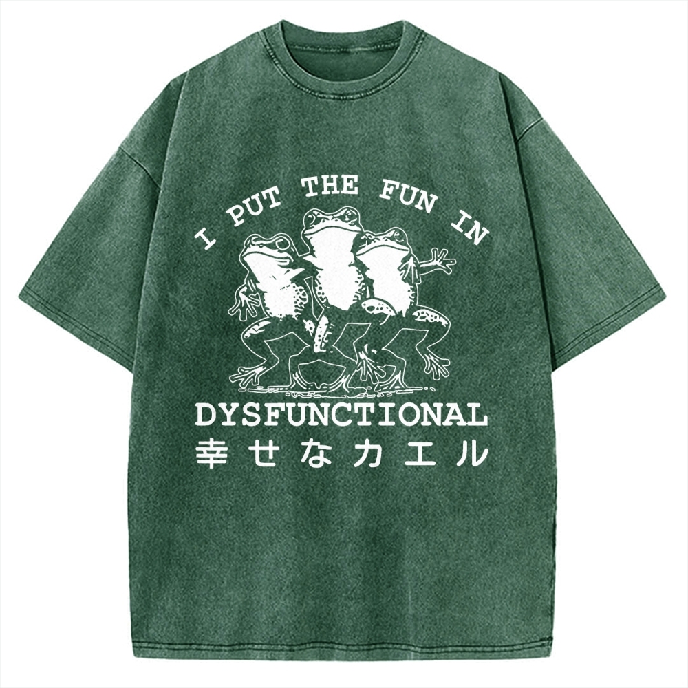 Happy Frogs Vintage Washed T-shirt