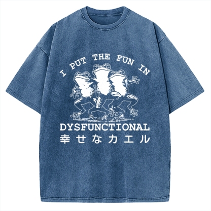 Happy Frogs Vintage Washed T-shirt