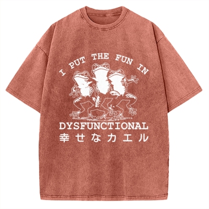 Happy Frogs Vintage Washed T-shirt