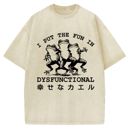 Happy Frogs Vintage Washed T-shirt