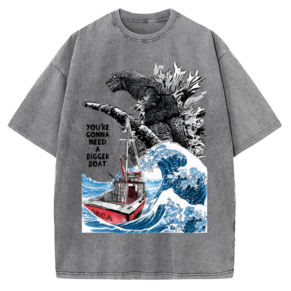 You Need a Bigger Boat Funny Vintage Washed T-shirt