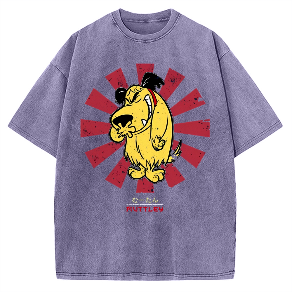 Muttley Retro Japanese Vintage Washed T-shirt