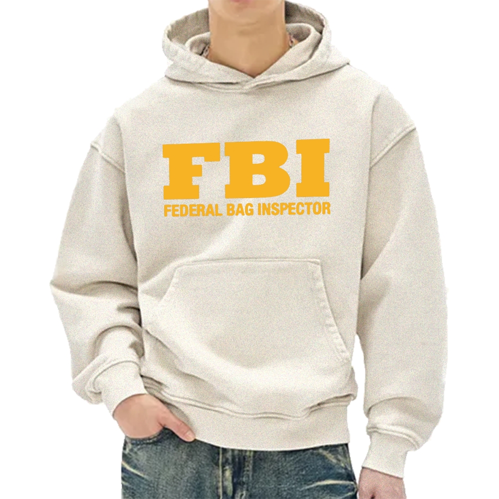 Tokyo-Assassin FBI Federal Bag Inspector Funny Vintage Washed Hoodie
