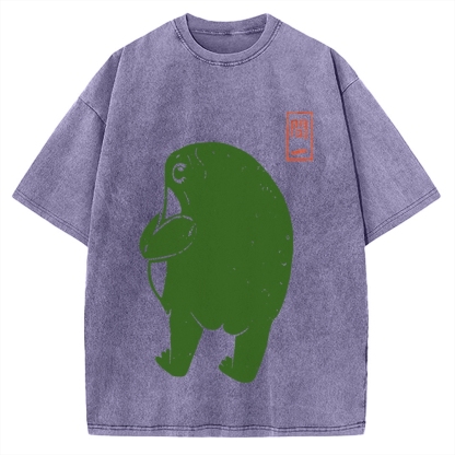 Frog Butt Vintage Washed T-shirt