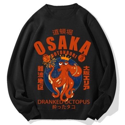 Tokyo-Assassin Osaka October Hanabi fireworks Cotton Sweatshirt