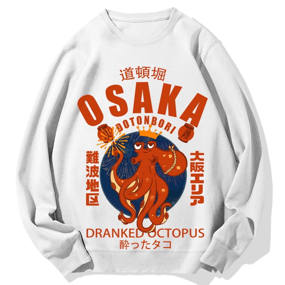 Tokyo-Assassin Osaka October Hanabi fireworks Cotton Sweatshirt