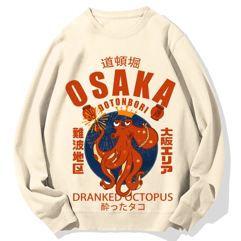 Tokyo-Assassin Osaka October Hanabi fireworks Cotton Sweatshirt
