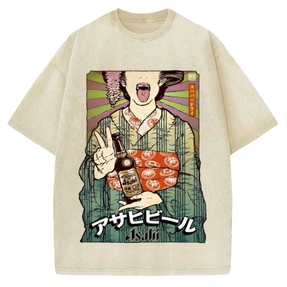 Beer Vintage Washed T-shirt