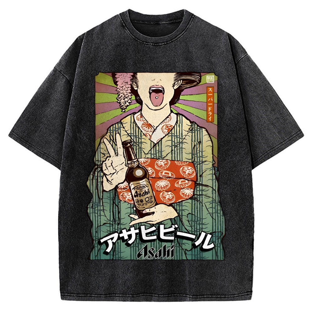 Beer Vintage Washed T-shirt