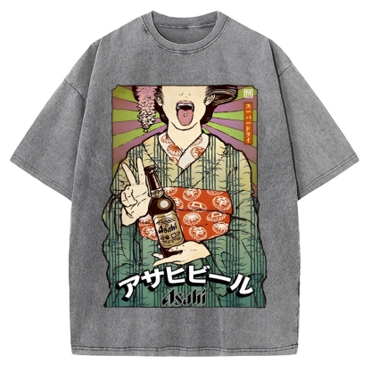 Beer Vintage Washed T-shirt