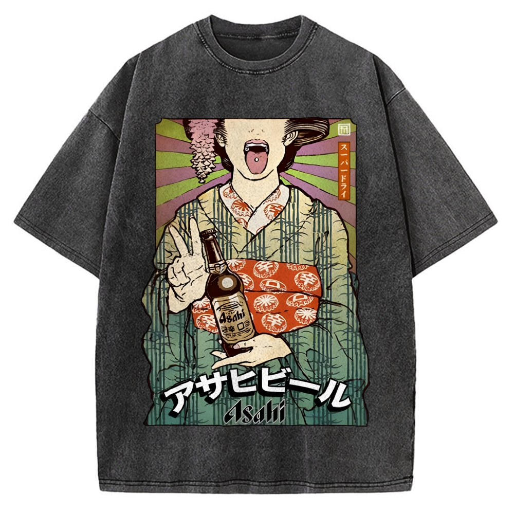 Beer Vintage Washed T-shirt