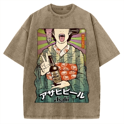 Beer Vintage Washed T-shirt