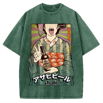 Beer Vintage Washed T-shirt