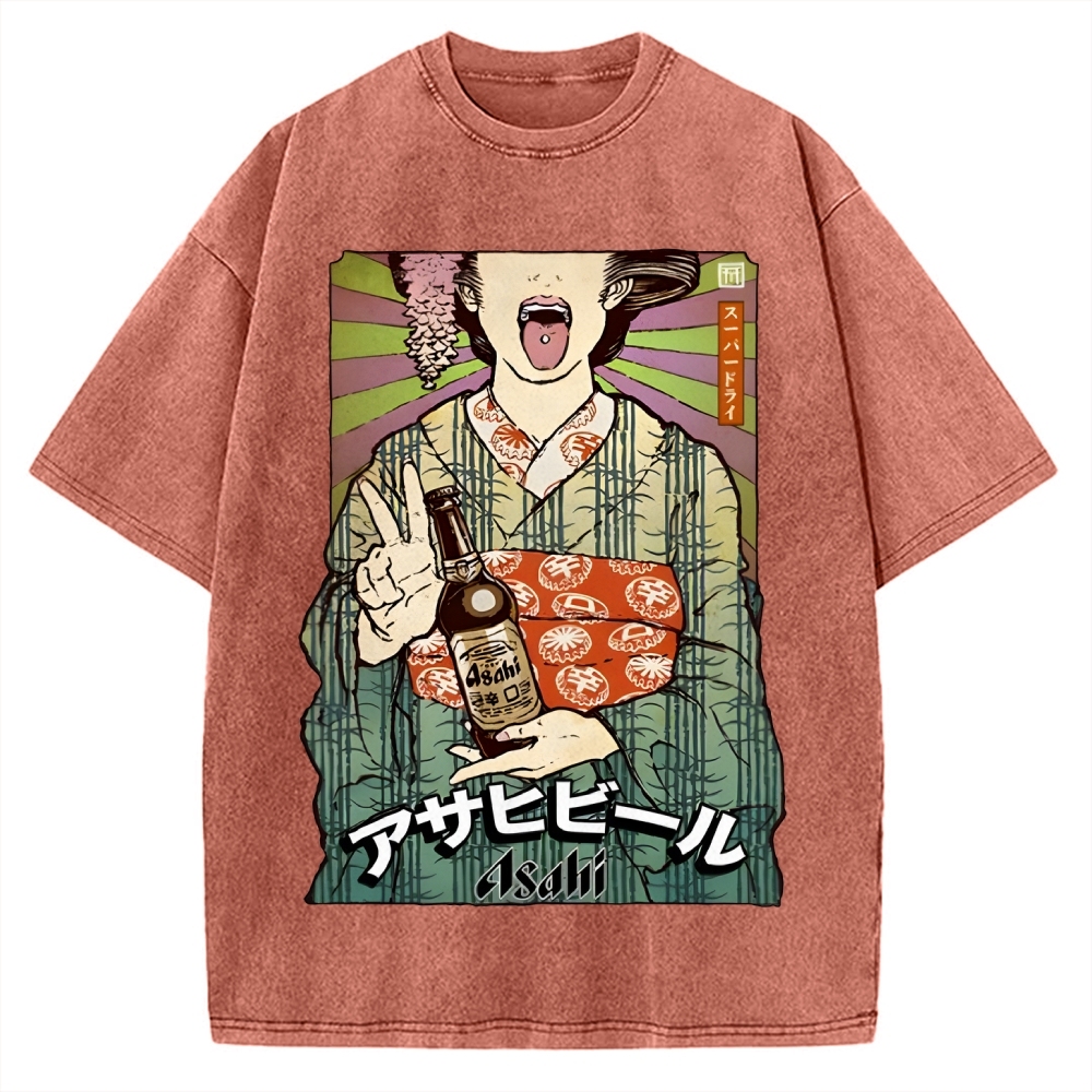 Beer Vintage Washed T-shirt