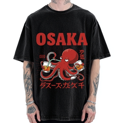 Osaka Octopus Vintage Washed T-shirt