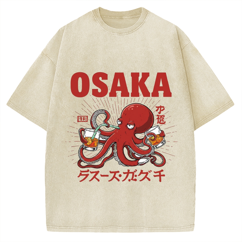 Osaka Octopus Vintage Washed T-shirt