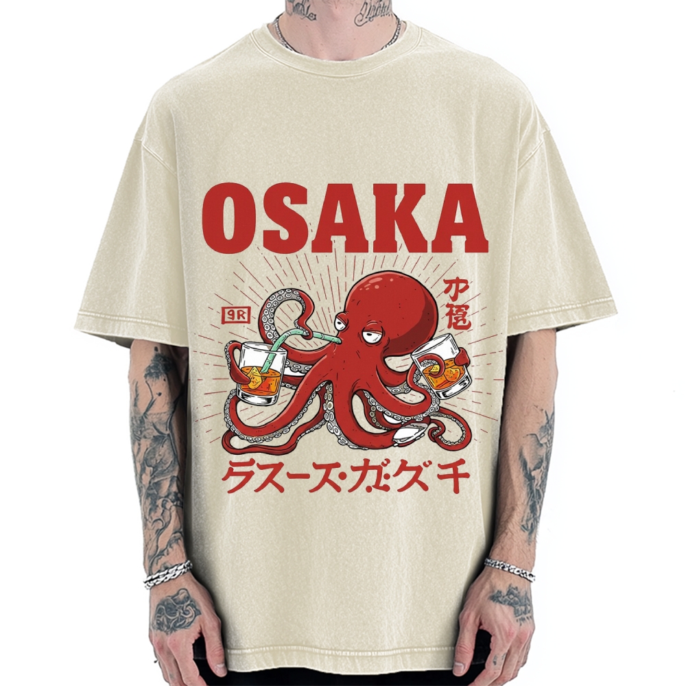 Osaka Octopus Vintage Washed T-shirt