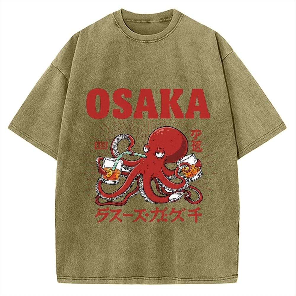Osaka Octopus Vintage Washed T-shirt