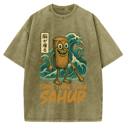 Tung Tung Tung Sahur Vintage Washed T-shirt