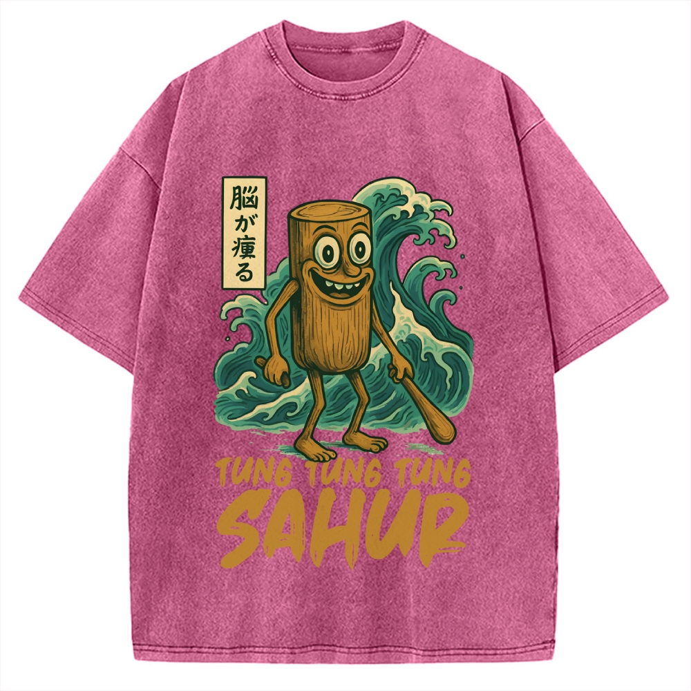 Tung Tung Tung Sahur Vintage Washed T-shirt