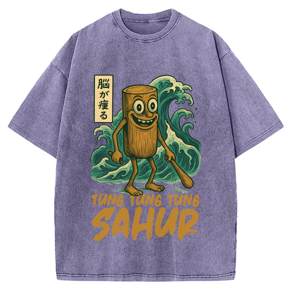 Tung Tung Tung Sahur Vintage Washed T-shirt