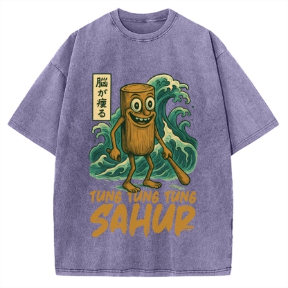 Tung Tung Tung Sahur Vintage Washed T-shirt