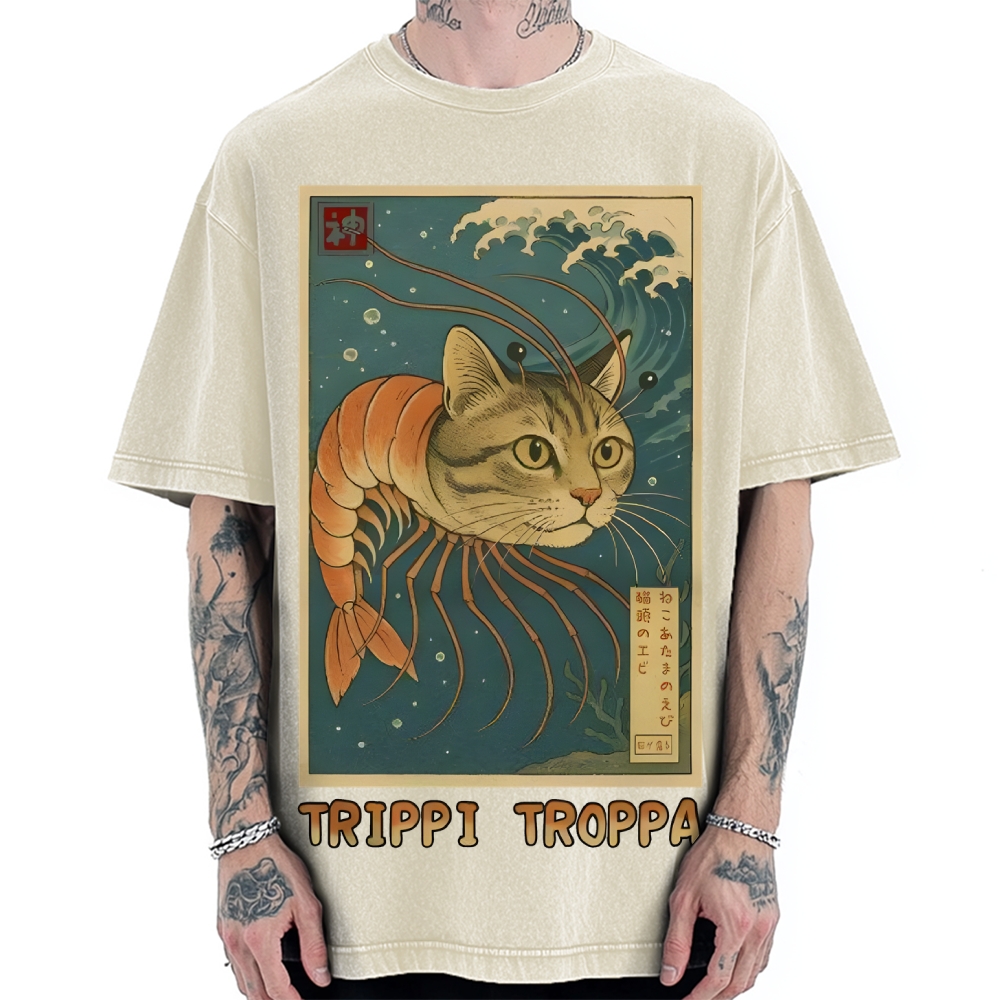 Trippi Troppa Brainrot Vintage Washed T-shirt